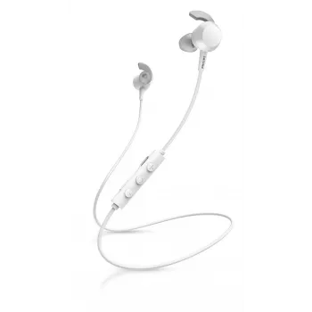Belaidės į ausis įdedamos ausinės Philips TAE4205WT/00 — Bluetooth, skambučiai ir muzika, 20–20000 Hz, 10 m veikimo nuotolis, baltos, 16 g