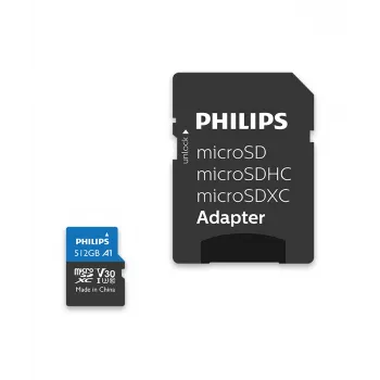 “Philips FM51MP65B/00” atminties kortelė 512 GB MicroSDHC UHS-I Class 10