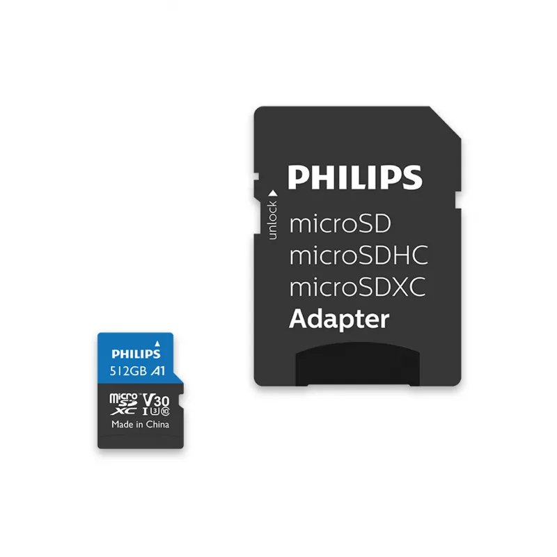 “Philips FM51MP65B/00” atminties kortelė 512 GB MicroSDHC UHS-I Class 10