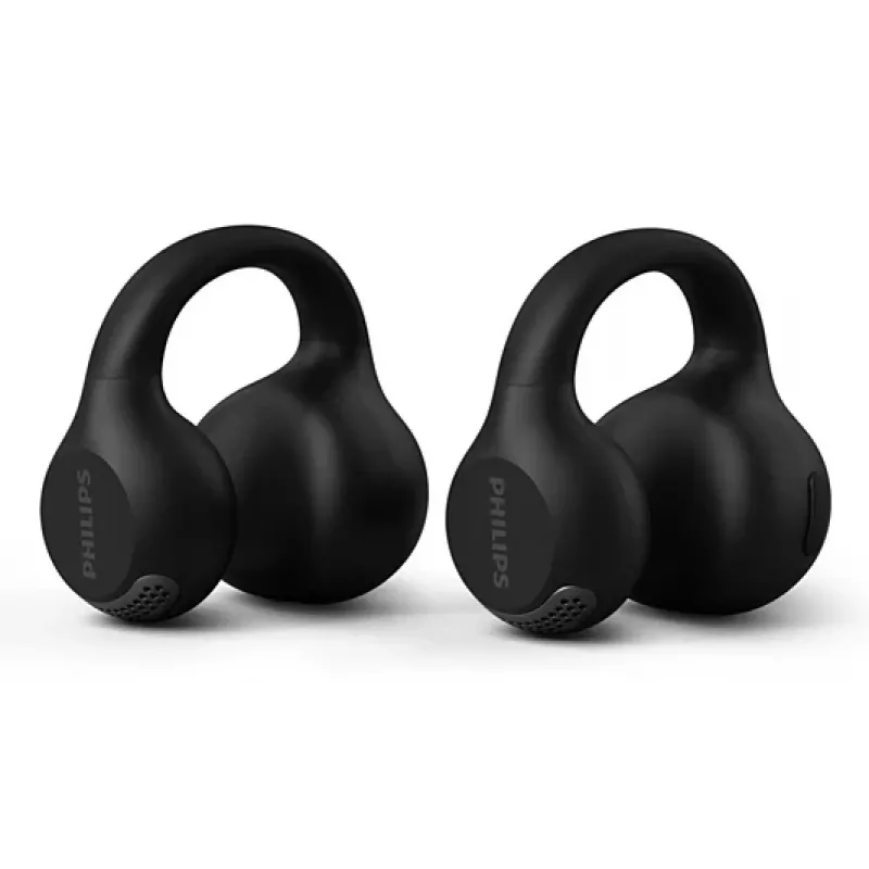 Philips 2000 serija TAQ2000BK ausinės True Wireless Stereo (TWS) ausų segtukas, atviros ausys skambučiams/muzika Bluetooth juoda