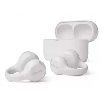 Philips 2000 series TAQ2000WT ausinės True Wireless Stereo (TWS) ausies segtukas, atviros ausinės skambučiams / muzikai Bluetooth baltos