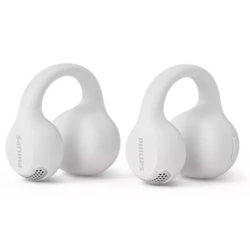 Philips 2000 series TAQ2000WT ausinės True Wireless Stereo (TWS) ausies segtukas, atviros ausinės skambučiams / muzikai Bluetooth baltos