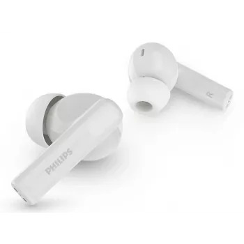 Belaidės į ausis dedamos ausinės Philips TAT2520WT/00 — „Bluetooth“, skambučiams ir muzikai, 20–20000 Hz, 10 m atstumas, baltos, 40 g