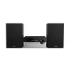Namų garso mikrosistema Philips TAM4205M2/12 — 80 W RMS, 2 krypčių garsiakalbiai, Bluetooth, FM, LED ekranas, diskų įdėjimo dėklas (juoda/sidabrinė)