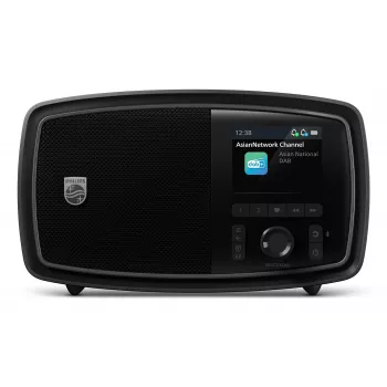 Philips TAV2000DB nešiojamas analoginis ir skaitmeninis radijas, juodas