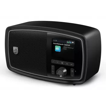 Philips TAV2000DB nešiojamas analoginis ir skaitmeninis radijas, juodas