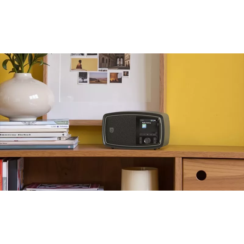 Philips TAV2000DB nešiojamas analoginis ir skaitmeninis radijas, juodas