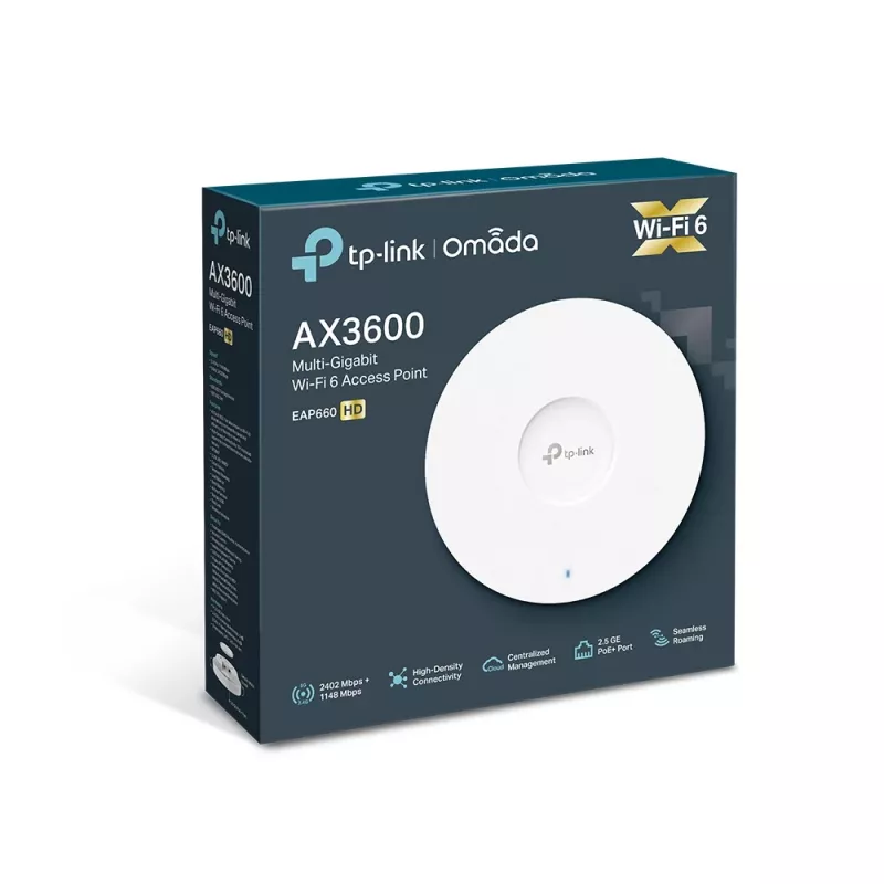 TP-Link Omada AX3600 belaidis dviejų dažnių kelių gigabitų lubinis prieigos taškas