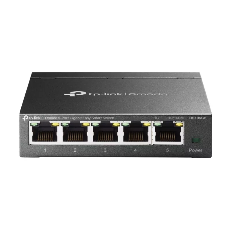 TP-Link Omada DS105GE tinklo komutatorius, valdomas, L2, Gigabit Ethernet (10/100/1000), juodas