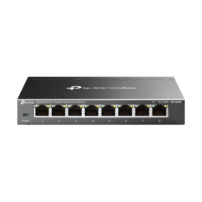 TP-Link Omada DS108GE tinklo komutatorius Nevaldomas Gigabit Ethernet (10/100/1000) Juodas