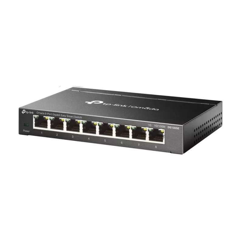 TP-Link Omada DS108GE tinklo komutatorius Nevaldomas Gigabit Ethernet (10/100/1000) Juodas