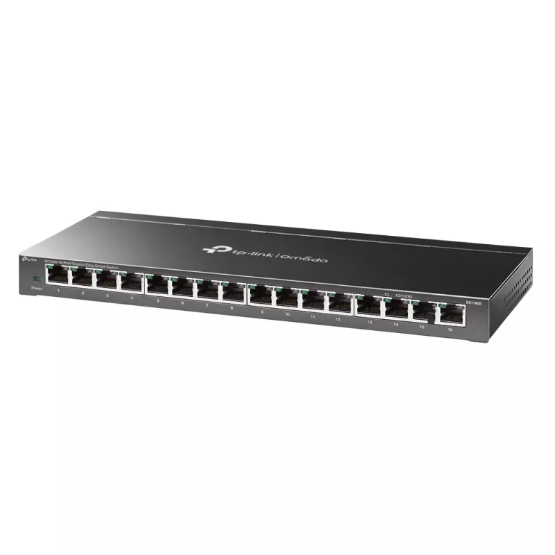 TP-Link Omada DS116GE tinklo komutatorius valdomas L2 Gigabit Ethernet (10/100/1000) juoda
