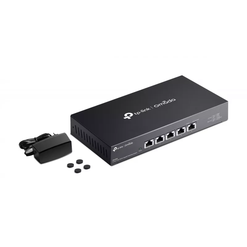 TP-Link Omada DS105X tinklo komutatorius Nevaldomas 10G Ethernet (100/1000/10000) Juoda