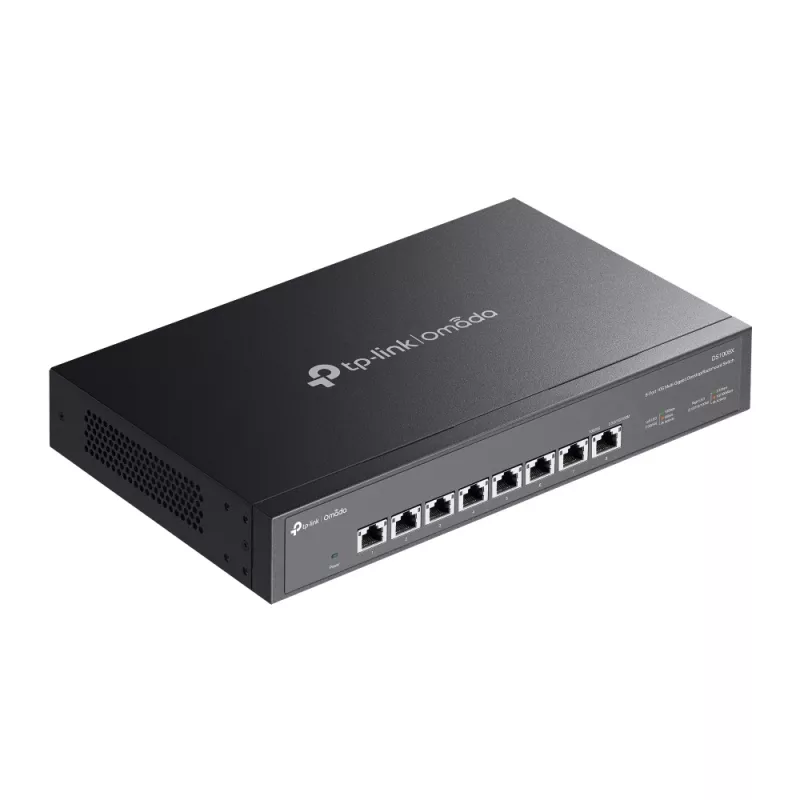 TP-Link Omada DS1008X tinklo komutatorius Nevaldomas 10G Ethernet (100/1000/10000) 1U Juodas