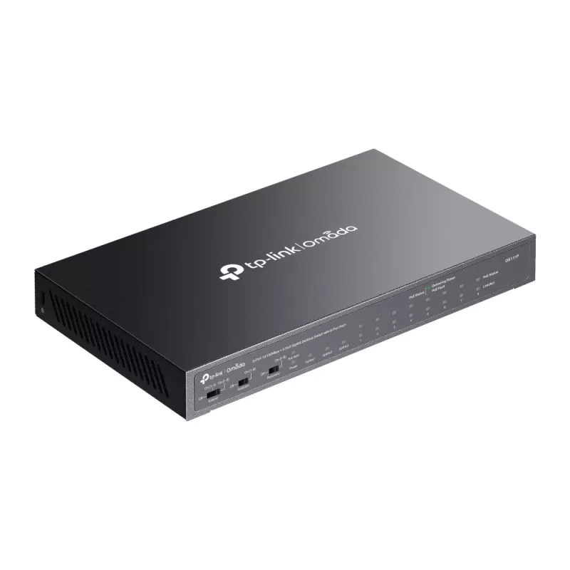 TP-Link Omada DS111P tinklo komutatorius Nevaldomas Fast Ethernet (10/100) Power over Ethernet (PoE) Juodas