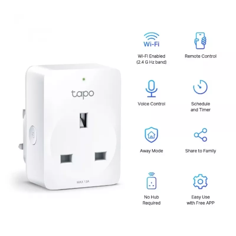 Išmanusis Wi-Fi kištukas TP-Link Tapo Mini P100