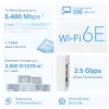 Tinklinis maršrutizatorius TP-Link AXE5400 Tri-Band 2.4 GHz 5 GHz 6 GHz Wi-Fi 6E