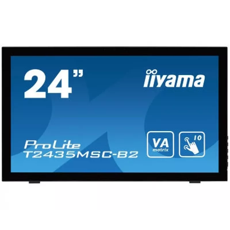 iiyama ProLite T2435MSC-B2 kompiuterio monitorius 59,9 cm (23,6 col.) 1920 x 1080 pikselių Full HD LED jutiklinis ekranas juodas