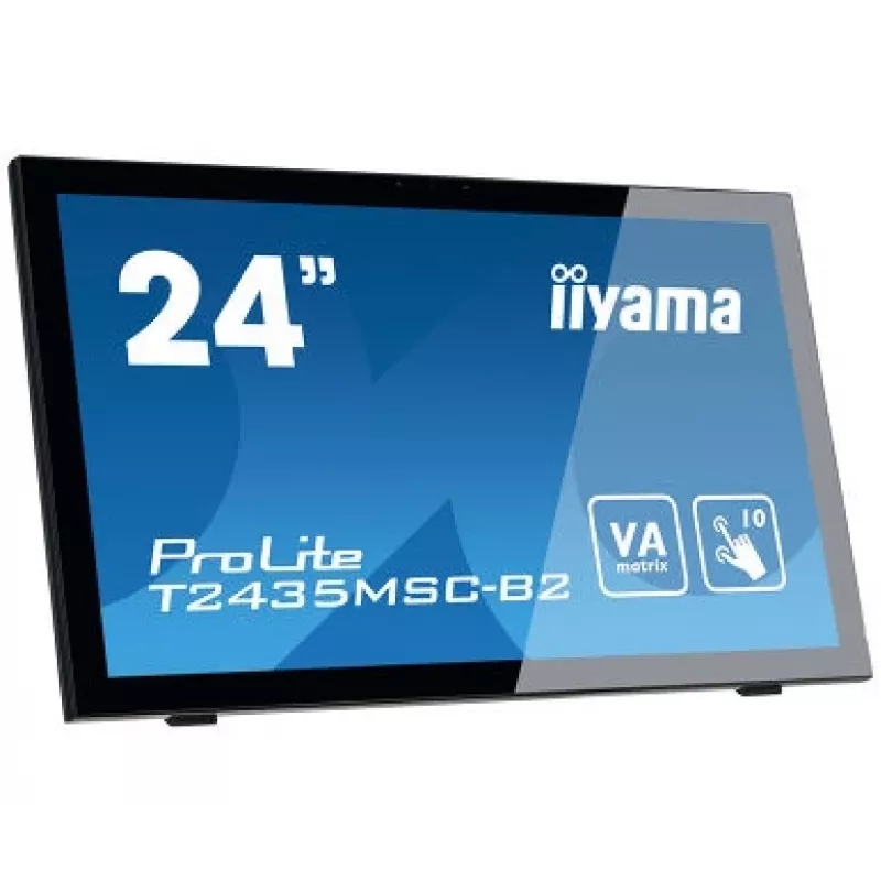 iiyama ProLite T2435MSC-B2 kompiuterio monitorius 59,9 cm (23,6 col.) 1920 x 1080 pikselių Full HD LED jutiklinis ekranas juodas