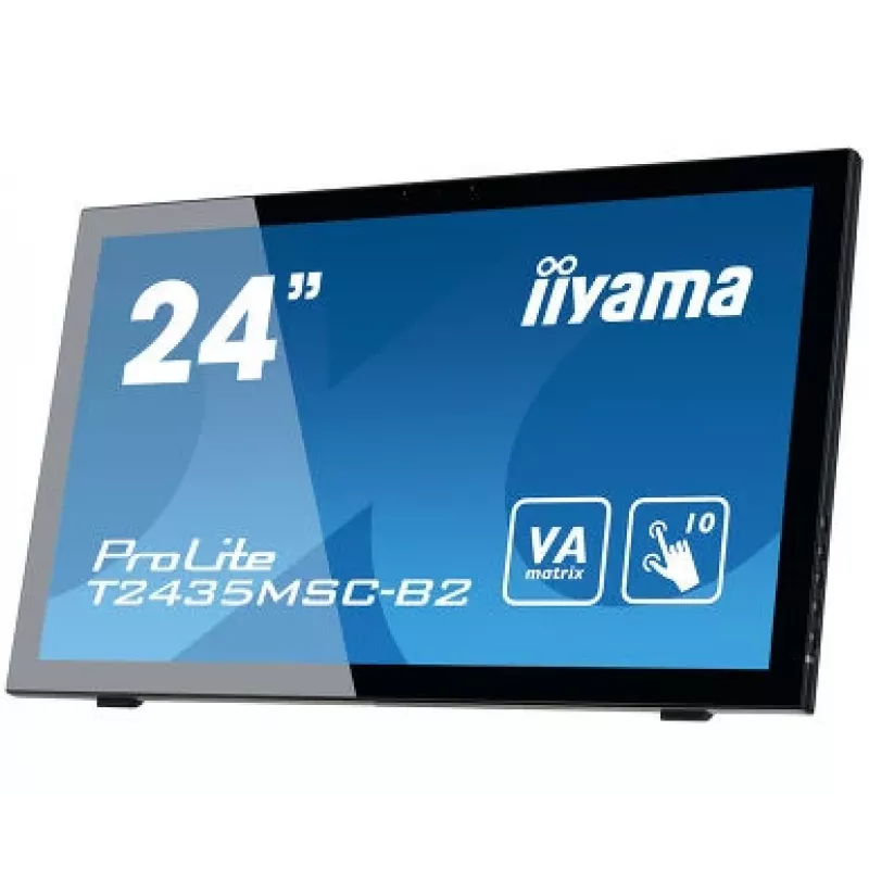 iiyama ProLite T2435MSC-B2 kompiuterio monitorius 59,9 cm (23,6 col.) 1920 x 1080 pikselių Full HD LED jutiklinis ekranas juodas