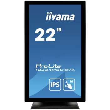 iiyama ProLite T2234MSC-B7X kompiuterio monitorius 54,6 cm (21,5 col.) 1920 x 1080 pikselių Full HD Jutiklinis ekranas Juodas