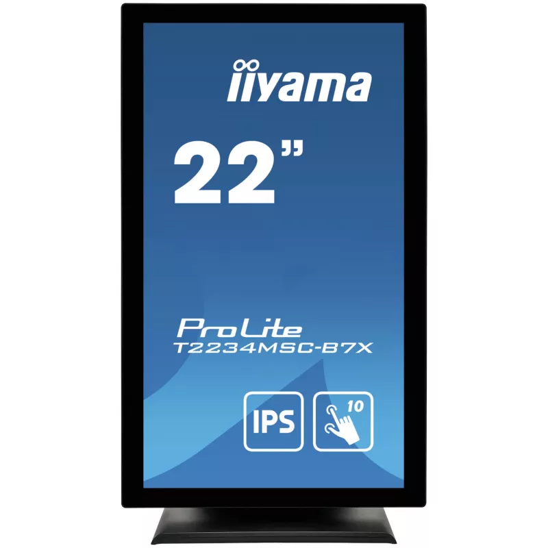 iiyama ProLite T2234MSC-B7X kompiuterio monitorius 54,6 cm (21,5 col.) 1920 x 1080 pikselių Full HD Jutiklinis ekranas Juodas