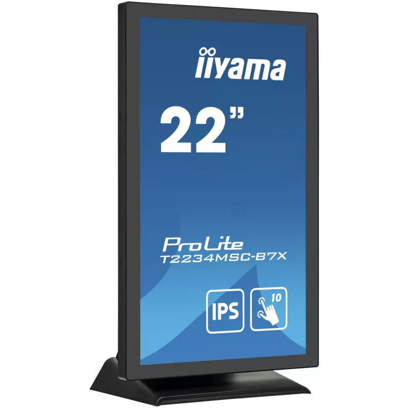 iiyama ProLite T2234MSC-B7X kompiuterio monitorius 54,6 cm (21,5 col.) 1920 x 1080 pikselių Full HD Jutiklinis ekranas Juodas