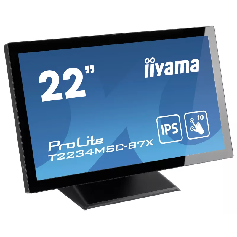 iiyama ProLite T2234MSC-B7X kompiuterio monitorius 54,6 cm (21,5 col.) 1920 x 1080 pikselių Full HD Jutiklinis ekranas Juodas