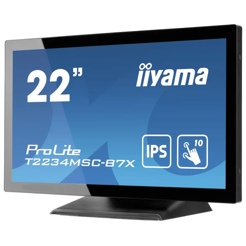 iiyama ProLite T2234MSC-B7X kompiuterio monitorius 54,6 cm (21,5 col.) 1920 x 1080 pikselių Full HD Jutiklinis ekranas Juodas