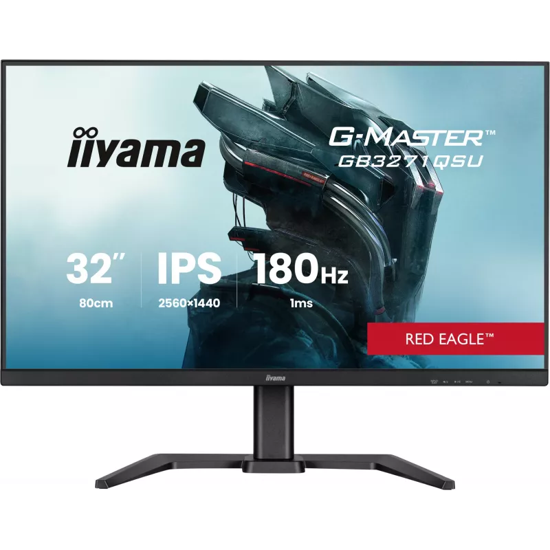 iiyama GB3271QSU-B2 kompiuterio monitorius 80 cm (31,5 col.) 2560 x 1440 pikselių Quad HD LED juodas