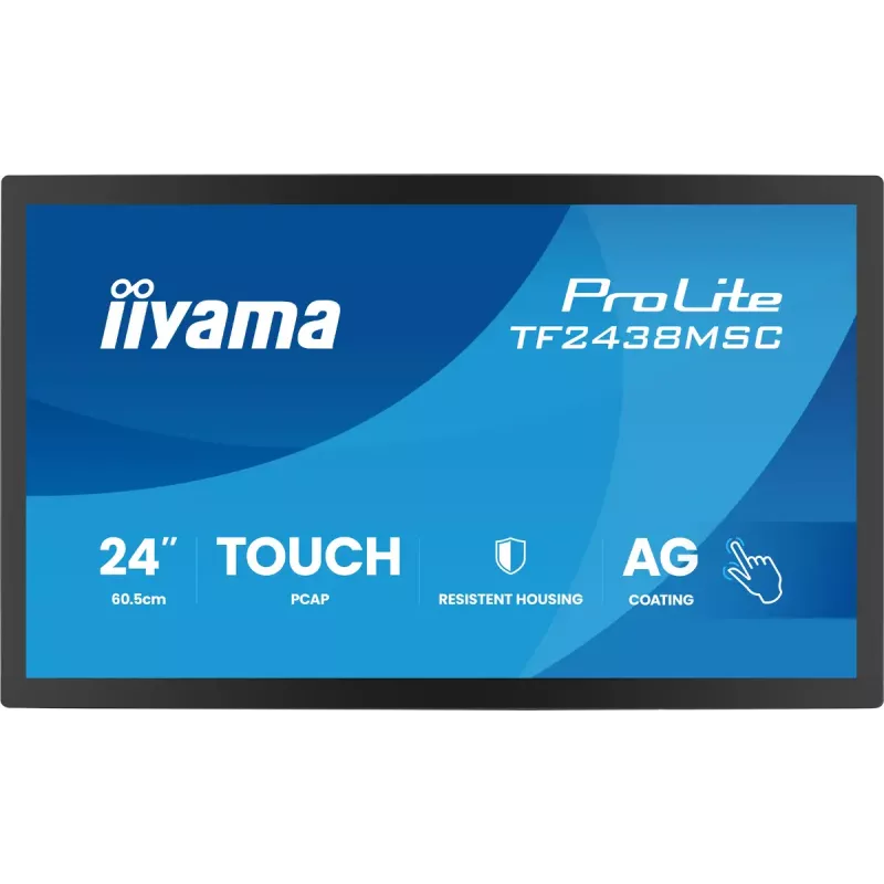 Liečiamas monitorius IIYAMA TF2438MSC-B2 — 24 colių interaktyvus ekranas, daugiafunkcinis jutiklis