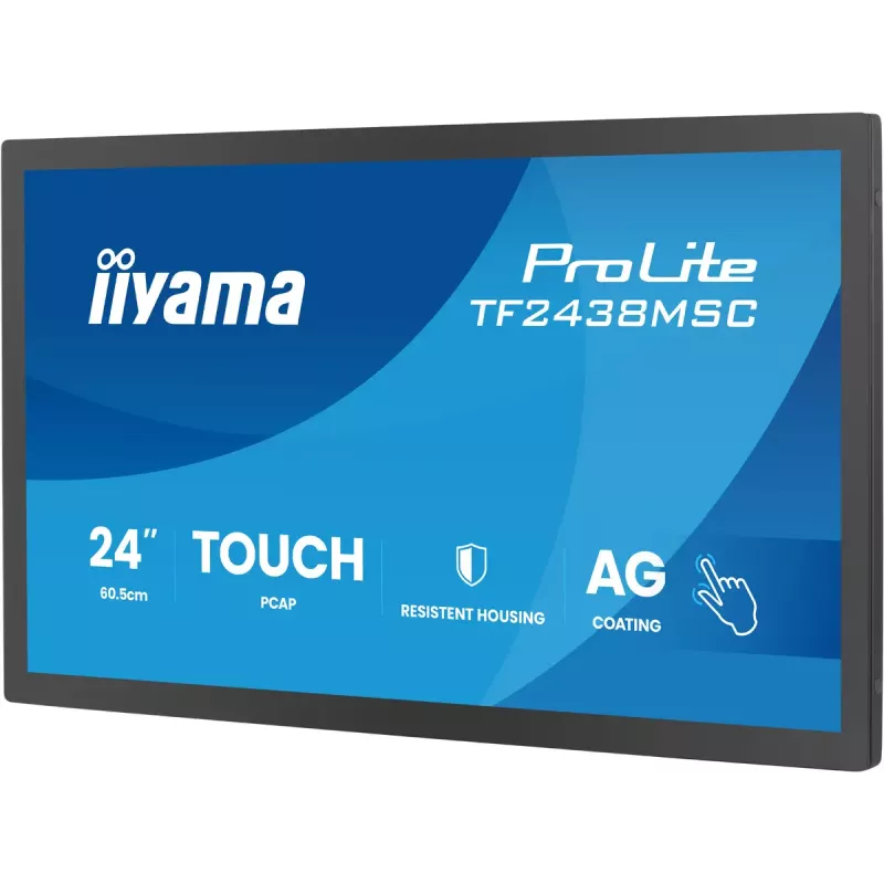 Liečiamas monitorius IIYAMA TF2438MSC-B2 — 24 colių interaktyvus ekranas, daugiafunkcinis jutiklis