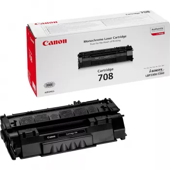 Canon 708 Juoda dažų kasetė — Originalius lazerinis dažas, išeiga ~2500 puslapių
