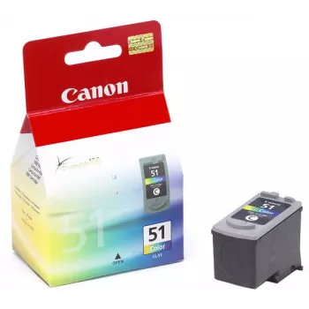 Canon CL-51 rašalo kasetė 1 vnt. Originali didelės talpos (XL) žalsvai mėlyna, purpurinė, geltona