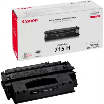Dažų kasetė Canon 715H Originali Juoda — 7000 lapų, lazerinis spausdinimas suderinama su Canon