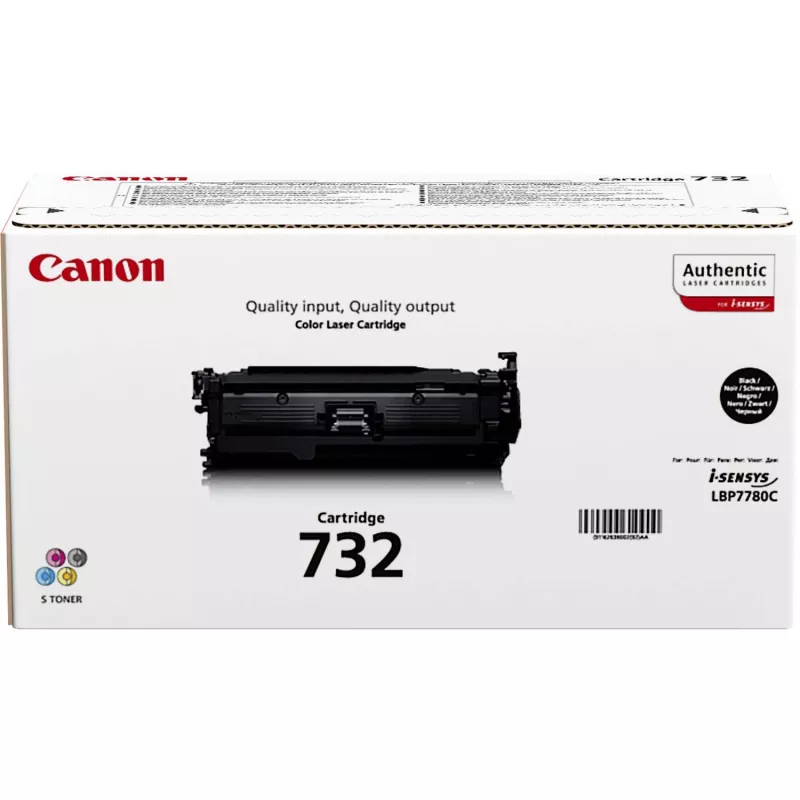 Canon 732K juodo dažų kasetė — Originali, lazerinė, išeiga 6100 puslapių, 1 vnt.