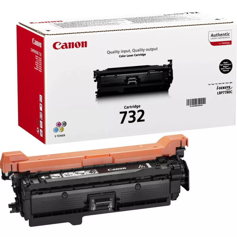 Canon 732K juodo dažų kasetė — Originali, lazerinė, išeiga 6100 puslapių, 1 vnt.