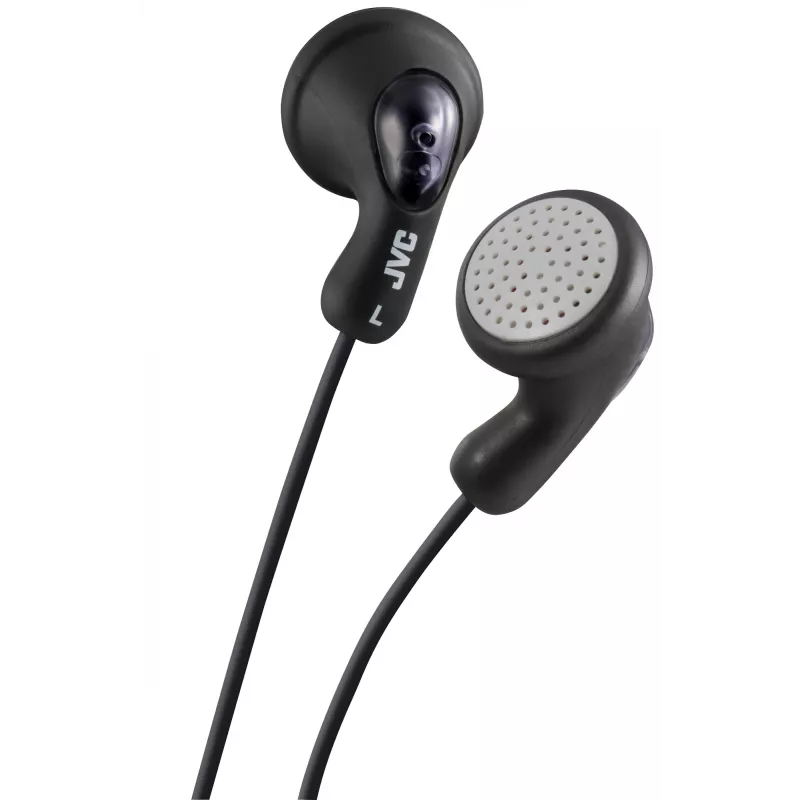 JVC F14 Gumy laidinės į ausis įdedamos ausinės, juodos