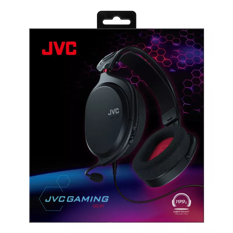 JVC GG-01 Ausinės su mikrofonu Laidinės Ant galvos Žaidimų Juoda