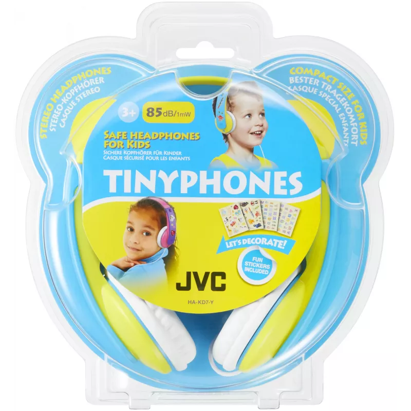 JVC HA-KD7-Y-E ausinės laidinės ant kaklo Muzikai Mėlyna, Geltona