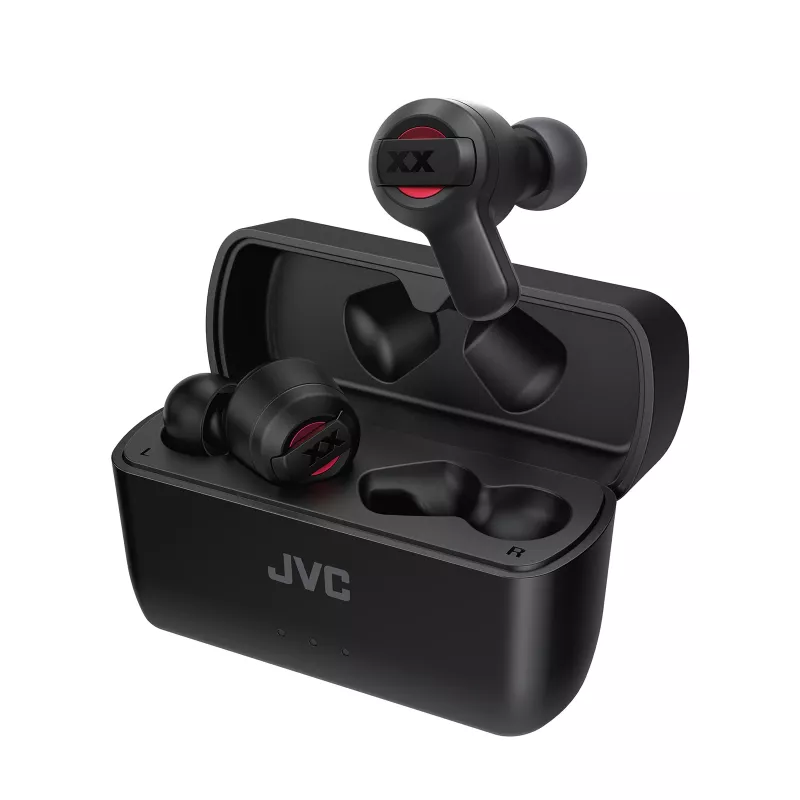 JVC XX Deep Bass belaidės į ausis įdedamos ausinės, juodos
