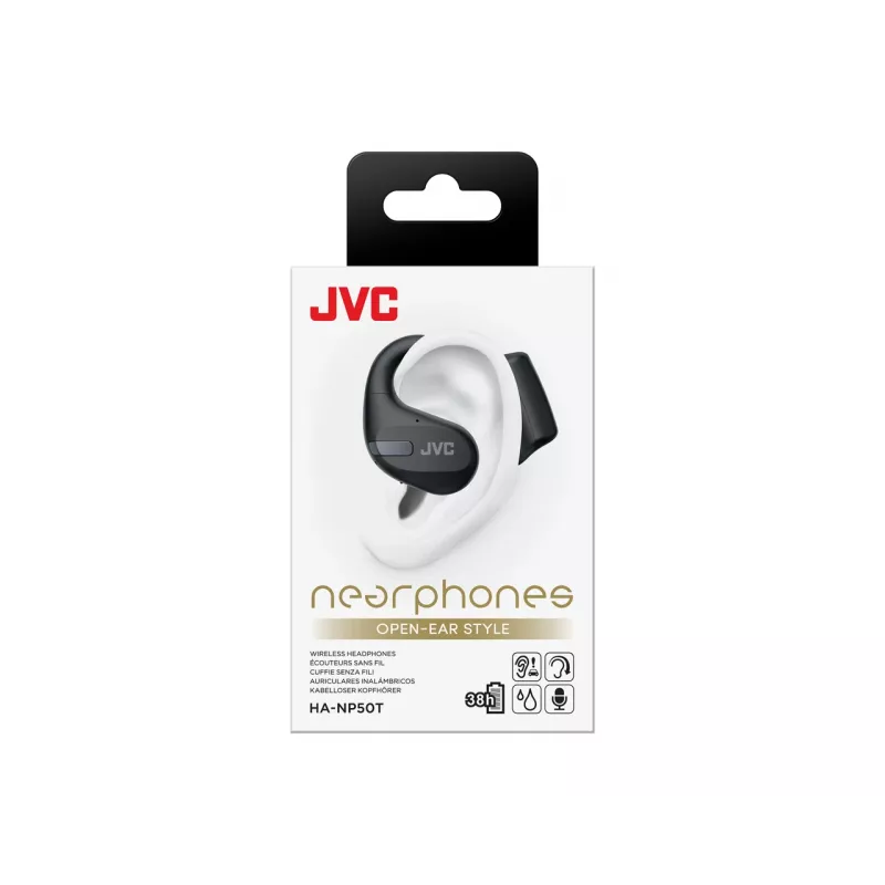 JVC HA-NP50T-B-U Nearphone TWS Juoda, True Wireless Stereo (TWS), 20 - 20000 Hz, Calls/Music, 16 g, Headset, Juoda