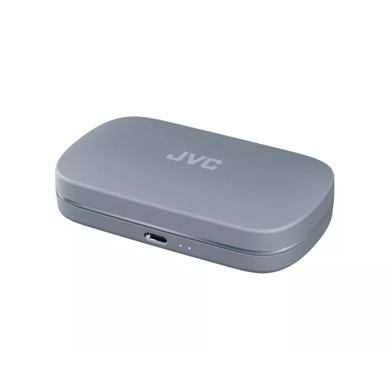 Ausinės JVC HA-NP40T True Wireless Stereo (TWS) į ausis įdedamos su ausies kabliuku, Bluetooth, 20–20000 Hz, 10 m, pilkos