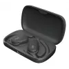 Ausinės JVC HA-NP40T True Wireless Stereo TWS ausinės su ausies lankeliu Bluetooth juodos, 20–20000 Hz, 10 m