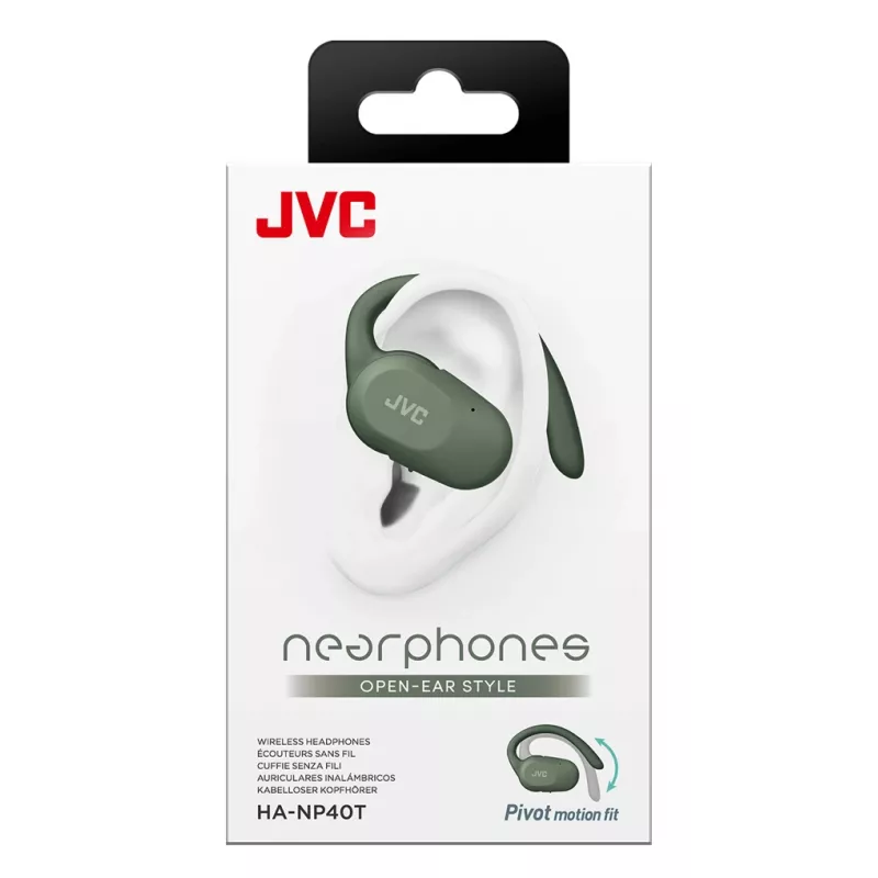 JVC HA-NP40T ausinės True Wireless Stereo (TWS) ausies lankelis Skambučiai / muzika Bluetooth žalia