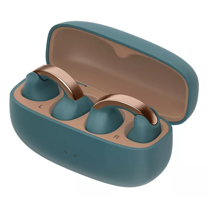 JVC HA-NP1T ausinės True Wireless Stereo (TWS) ausies užkabinimas Skambučiai / Muzika USB Type-C Bluetooth mėlyna, auksinė