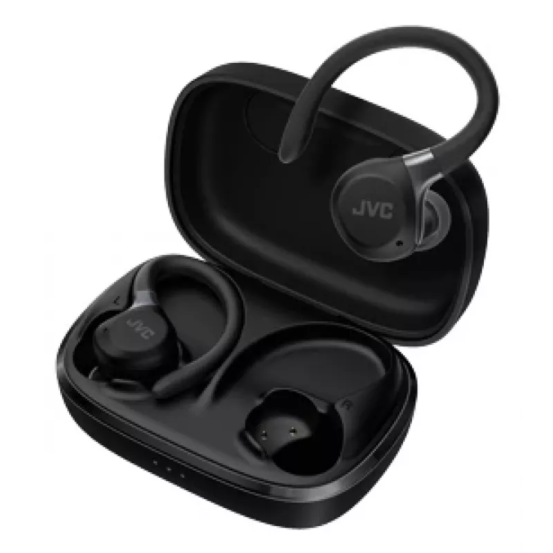 JVC HA-EC75T-B-U ausinės / ausinės su mikrofonu Belaidės Užkabinamos ant ausies Sportinės Bluetooth Juodos