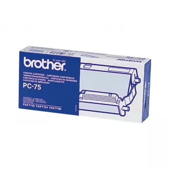 Brother PC-75 fakso kasetė + juosta 144 puslapiai Juoda 1 vnt.