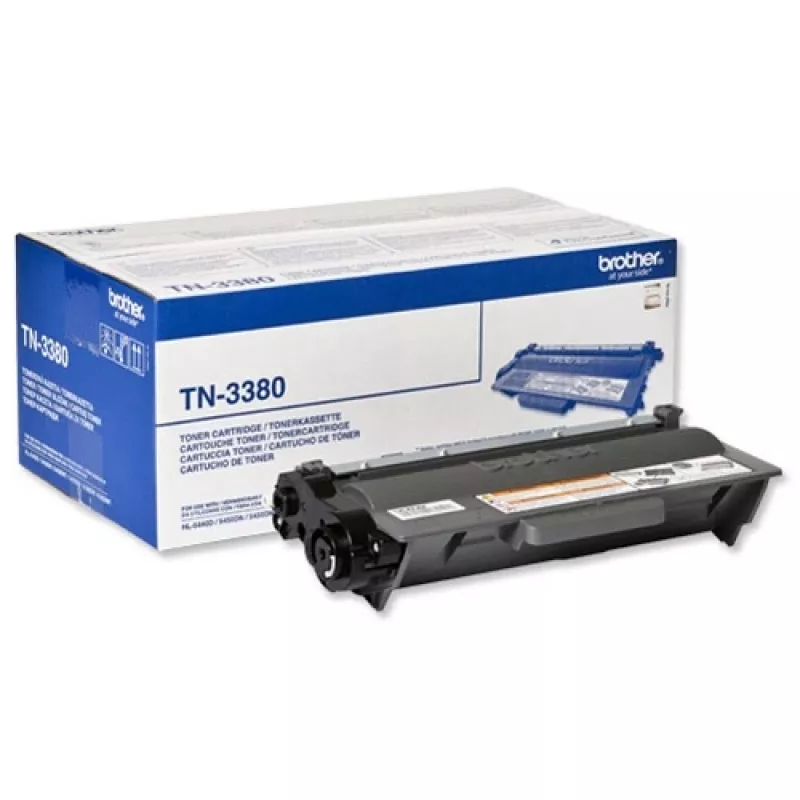 Brother TN-3380P Originalius juodos spalvos dažų kasetė, lazerinė, išeiga 8000 puslapių, 1 vnt.