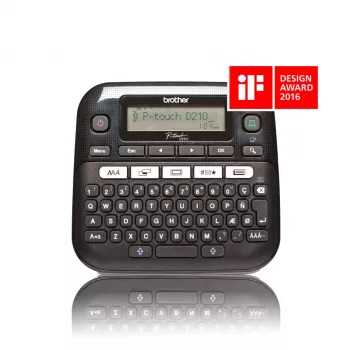 Brother PT-D210 etikečių spausdintuvas Termotransferinis 180 x 180 DPI 20 mm/sek QWERTY